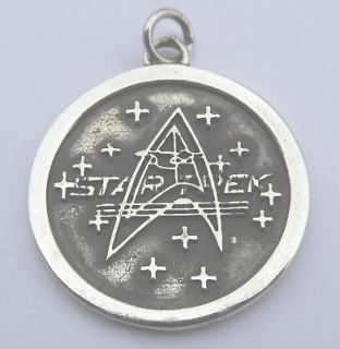 solid silver 925 star trek enterprise pendant necklace from israel