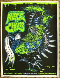 alice in chains deftones 2010 silkscreen gig poster s n returns 
