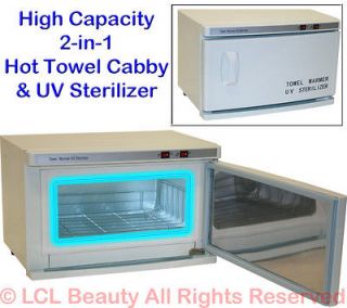 IN 1 Hot Towel Cabi Warmer Cabinet UV Sterilizer Spa Beauty Salon 