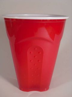 solo squared bottom plastic cups 18 oz 20ct red new