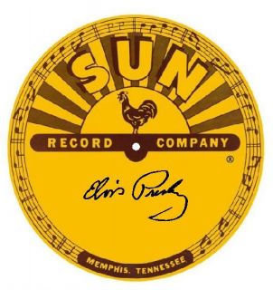   Presley SUN RECORDS Record Collectors Turntable Platter Mat vinyl