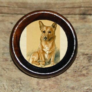 Pembroke Welsh Corgi dog Altered Art Tie Tack or Ring or Brooch pin
