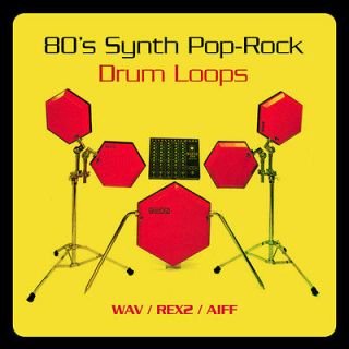 80s Synth Pop Rock Drum Loops   Simmons SDS   WAV AIFF REX2   Ableton 