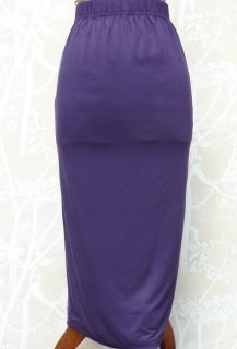 The Masai Clothing Company jersey Sadie skirt in Aubergine. Current 