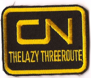 Canadian National Railway Lazy 3 Route Patch RR Train Railroad