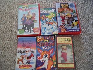 LOT 6 Christmas~Bob the Builder~Velveteen Rabbit~WIGGLES~Wiggly Wiggly 