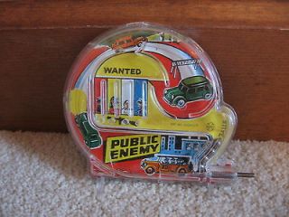 VINTAGE RARE 1950s MARX PUBLIC ENEMY PINBALL GAME WORKS GOOD CONDITION 