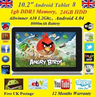 10.2 MegaPad 8 ,Android Tablet PC,Android 4.0.4 ICS,24GB,1GB DDR3.1 