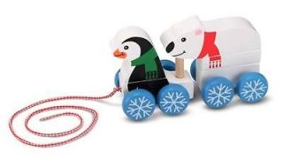 Melissa and Doug # 1609 Penguin and Polar Bear Pull Toy