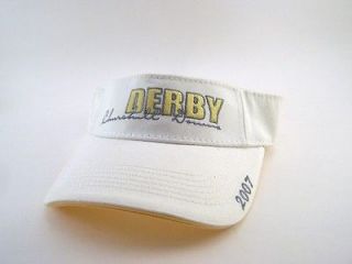   Derby Golf Visor 2007 NWT Churchill Downs horse racing hat cap
