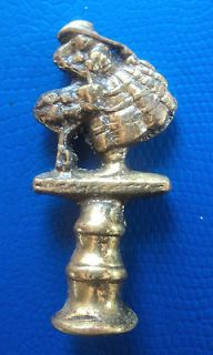 vintage brass pipe tamper little bo peep from united kingdom