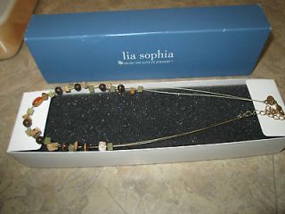 lia sophia beaded necklace with box  5