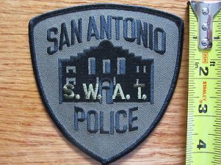 SAN ANTONIO POLICE SWAT TACTICAL ERT SRT SUBDUED PATCH TEXAS TX USA