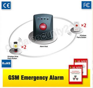  GSM SOS Emergency Aid Calling Alarm System with Panic 