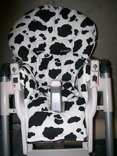 prima pappa highchair cover in cow skin print