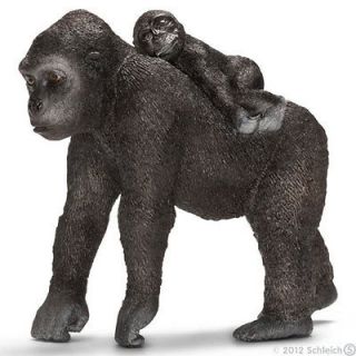 schleich gorilla female with baby new 14662 