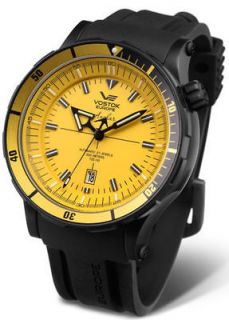 Off Mens VOSTOK EUROPE ANCHAR Diver Wrist Watch , Yellow, Tritium 