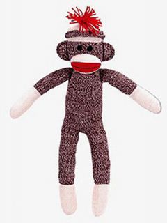 sock monkey 20 inches tall by schylling new time left