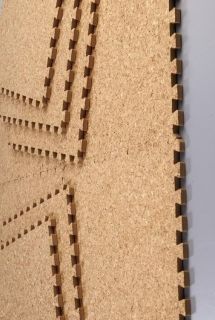   Cork material natural soft wood Mat Set Puzzle Tile Play Carpet