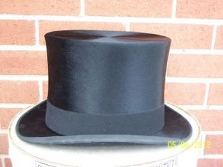 scott co black silk top hat opera hat vintage 1920 s