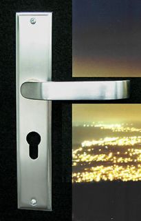   Door Handle Hardware Patio Door Lock Plaza Distressed Light Bronze