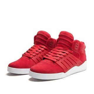 NIB SUPRA Skytop High Top Shoes Red   White Direct From SUPRA Footwear