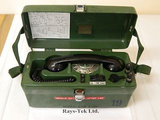   Field Telephone Linesmans Telephone in Carry Case PYE TMC 1705