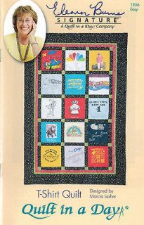 Shirt Quilt Pattern #1256 by Quilt in a Day, 60 by 74 or 60 by 88 