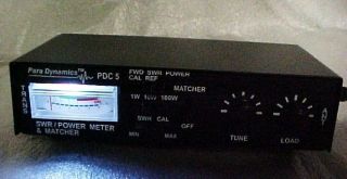 LIGHTED Custom Redman CB White Cb Ham Radio PDC5 Power SWR Meter w 