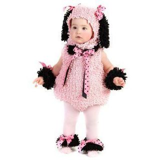 Pinkie Poodle Pink Puppy Costume infant toddler 6 12M 12 18M 18 2T dog
