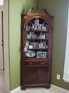 newly listed antique mahogany corner cabinet  1300