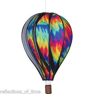   Medium Tie Dye Hot Air Balloon Spinner Porch Decoration, Great Gift