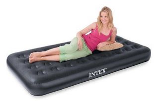   Twin Airbed Velvet Flocked Inflatable Bed Air Mattress & Built In Pump