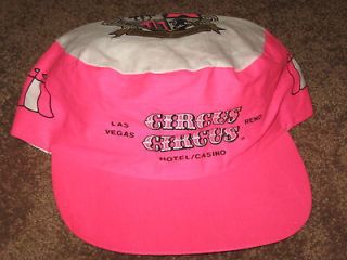   80s 90s CIRCUS CIRCUS Hotel Casino VEGAS RENO Hot Pink Snap Back Hat