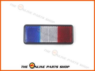 French France Flag Stick on Reflector Badge Fits AUDI R8 RS2 RS3 RS4 