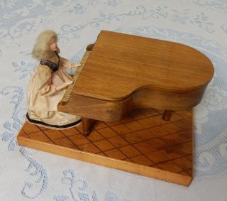 Swiss Automata Reuge Music Box 2 movement Piano Player Reuge 2 songs 