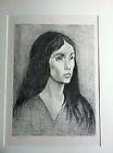 RARE RAPHAEL SOYER UNTITLED WOMAN SITTING BED LITHOGRAPH PRINT