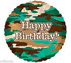 DEER HUNTING BIRTHDA​Y BALLOONS PARTY CAM​OUFLAGE HUNTER 
