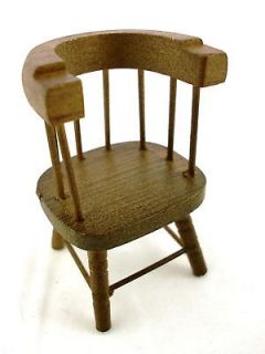 dolls house miniature vintage furniture captains chair  1 
