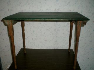 ANTIQUE UDELL WORKS FOLDING SOLID OAK CHILDS TOY COUNTRY FARM TABLE