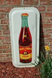 VINTAGE 1940s NEHI RC ROYAL CROWN COLA SODA DRINK OLD CONVEX BOTTLE 