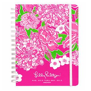 Lilly Pulitzer Large Agenda Day Planner May Flowers 2012 2013 17 Month 