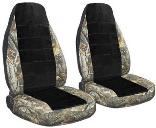 JEEP WRANGLER CAR SEAT COVERS REAL TREE CAMO and BLACK COMBINATION
