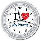 Love My Horse Wall Clock   Lover House Room Kitchen Decor   GREAT 