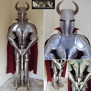 The Horned Knight Suit Of Armour & Sword Hand Crafted In The UK 