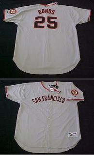 Authentic Barry Bonds San Francisco Giants Vintage Russell Road Gray 