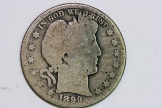   Fair Looking 1899 O Barber or Liberty Head Silver Half Dollar   AG