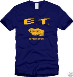 new e t atari 2600 shirt spielberg game retro s