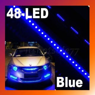 2012 New Hot Sale 48 LED Knight Rider Blue Car Waterproof Strip Scan 