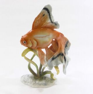 rosenthal porcelain fantail goldfish fish figurine from israel time 